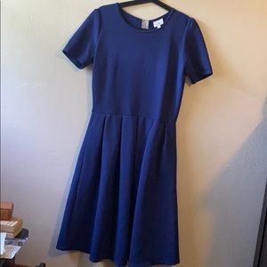 Lularoe Amelia Dress, Solid Blue